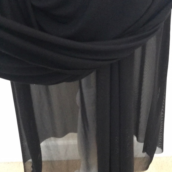 Black Jersey Midi Dress - Picture 5 of 6